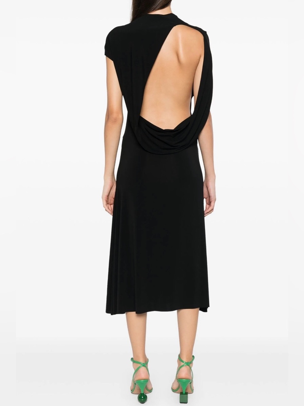 JACQUEMUS
La Robe Salerno asymmetric open-back stretch-jersey midi dress